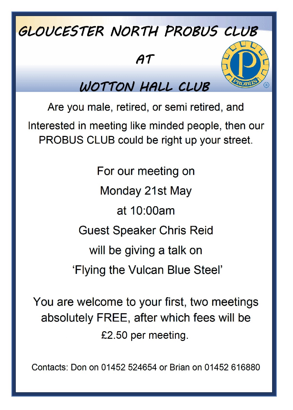 MAY 21ST 2018 GLOS NORTH PROBUS CLUB EVENT